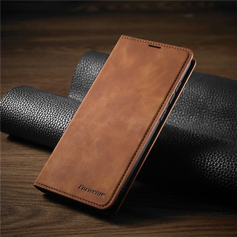 Étui en cuir de luxe pour iPhone