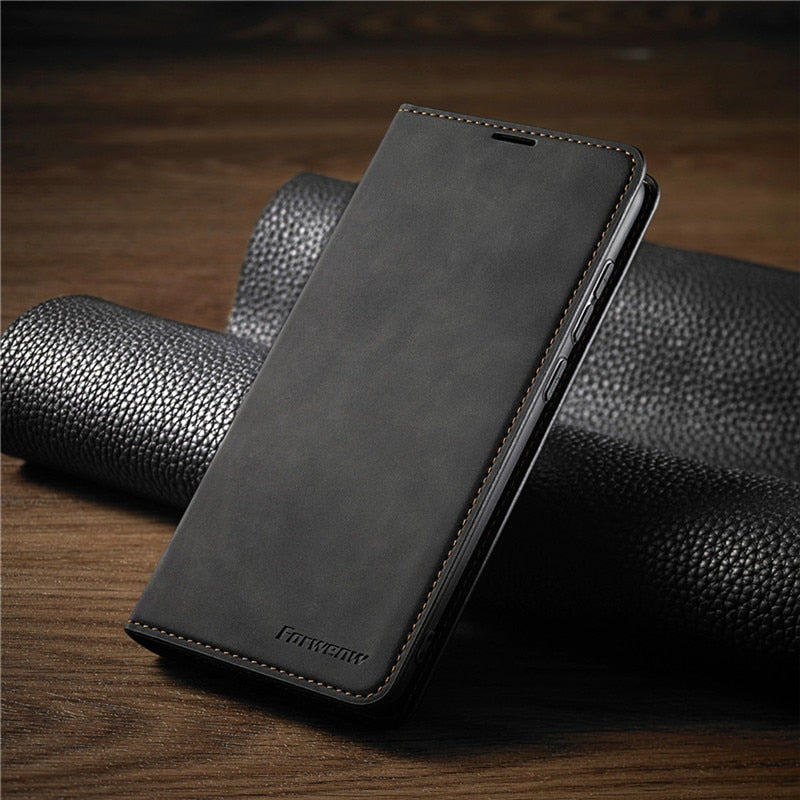 Étui en cuir de luxe pour iPhone