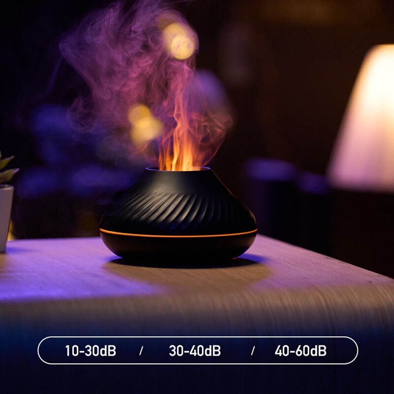 Humidificateur d'aromathérapie à flamme nordique
