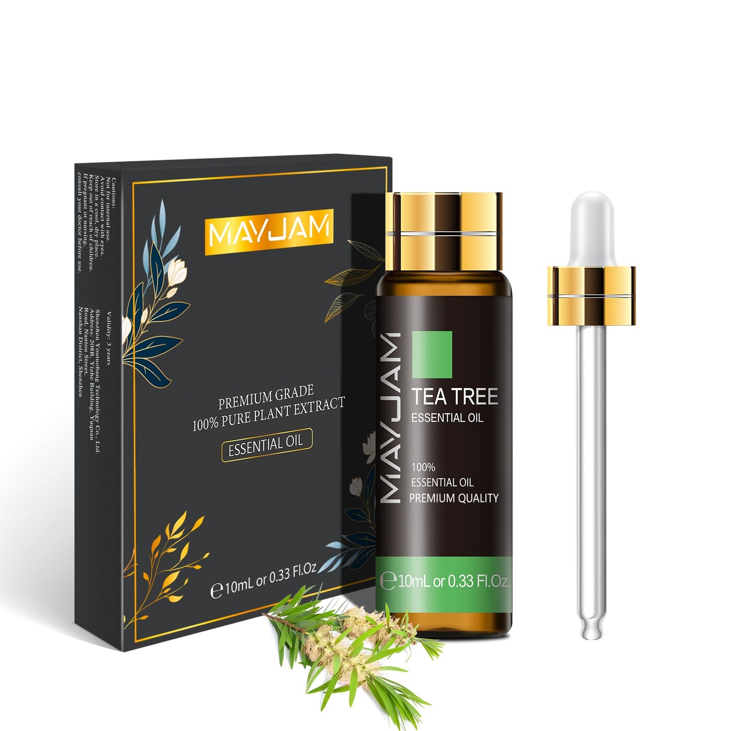 Huile essentielle d'aromathérapie aux extraits de plantes pures