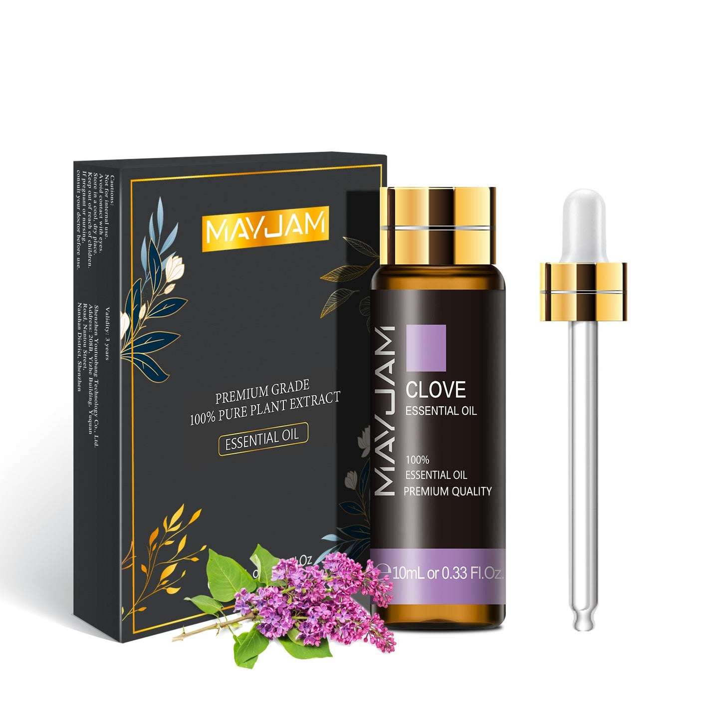 Huile essentielle d'aromathérapie aux extraits de plantes pures