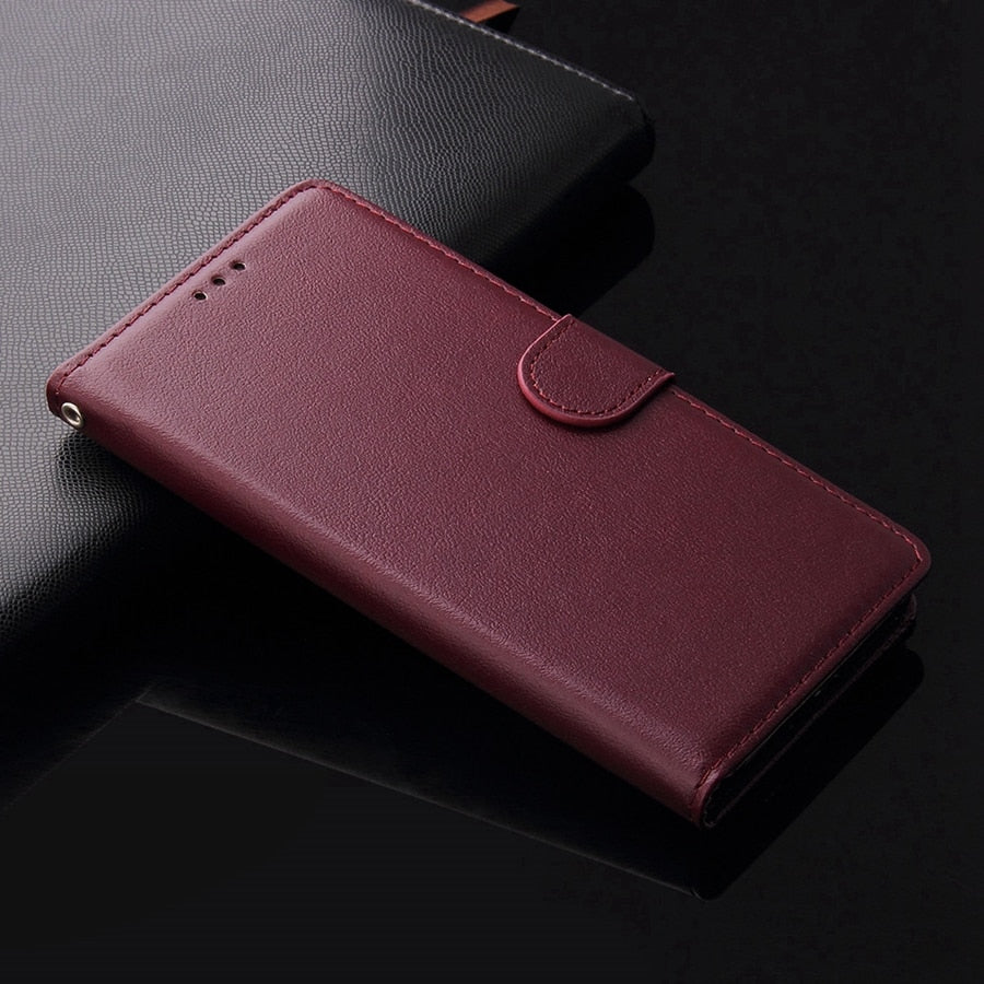 Etui portefeuille en cuir pour Xiaomi Redmi
