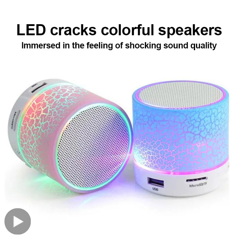 Mini haut-parleur Bluetooth avec LED colorées
