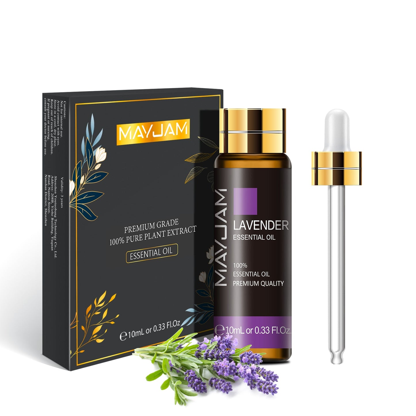 Huile essentielle d'aromathérapie aux extraits de plantes pures