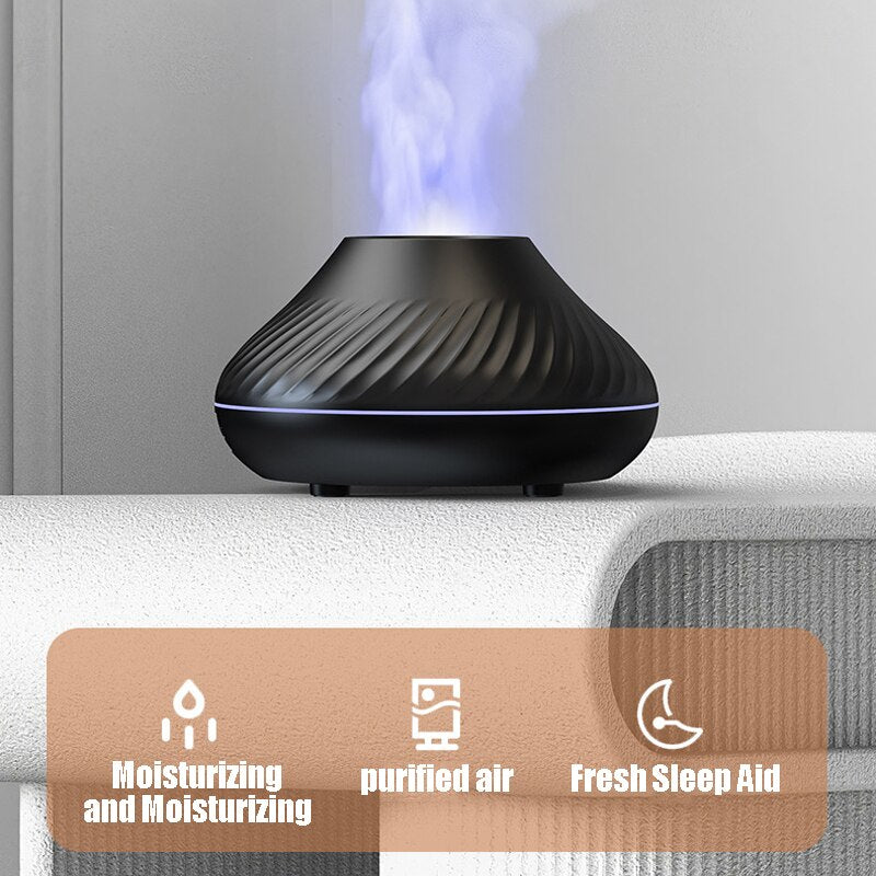 Humidificateur d'aromathérapie à flamme nordique