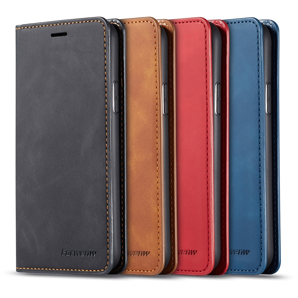 Étui en cuir de luxe pour iPhone
