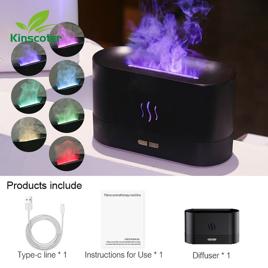 diffuseur d'arôme à effet flamme