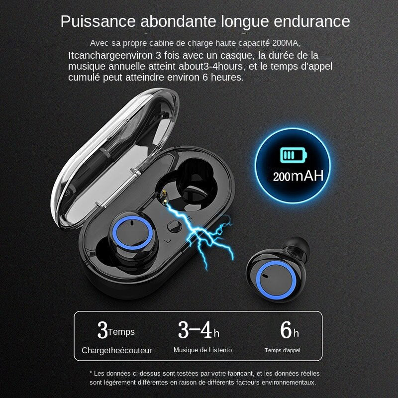 écouteurs Y50 Sans fil, Casque Hifi Stéréo