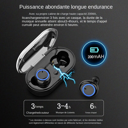 écouteurs Y50 Sans fil, Casque Hifi Stéréo