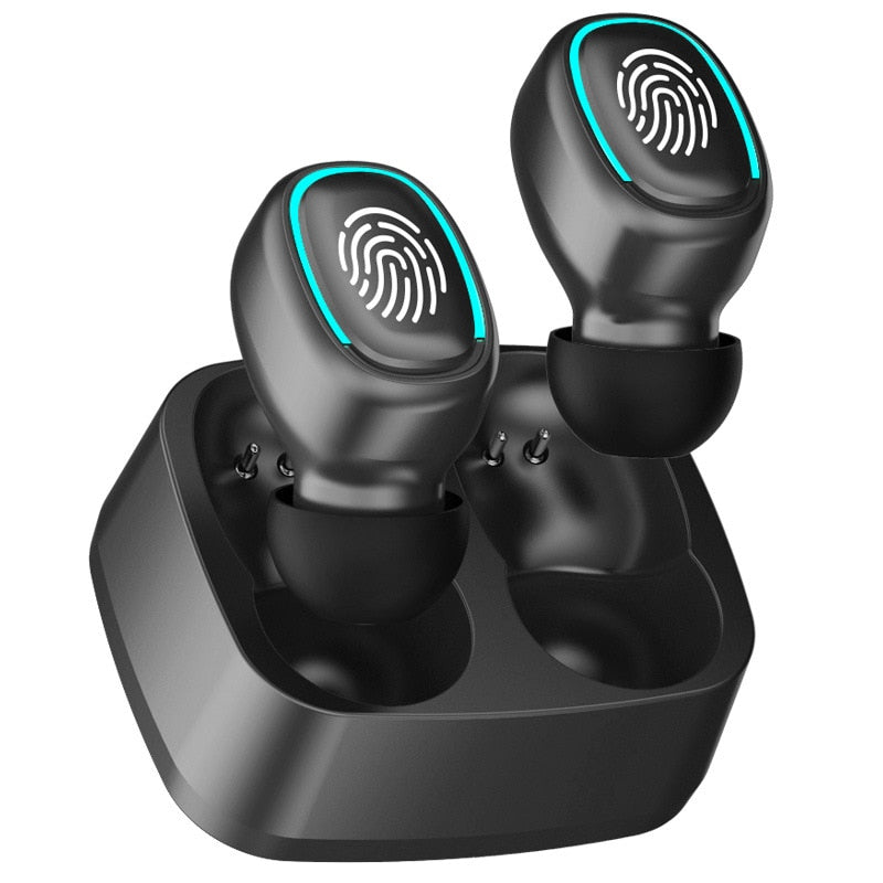 Ecouteurs sans fil avec lumière tactile